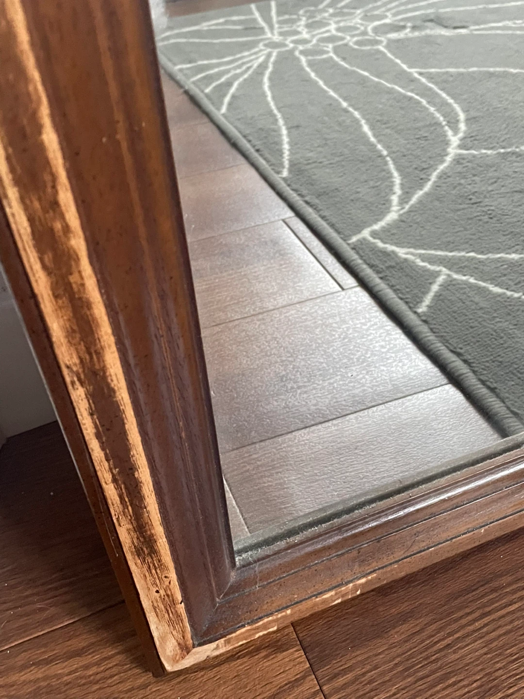 Wooden Arch Top Mirror - photo 3