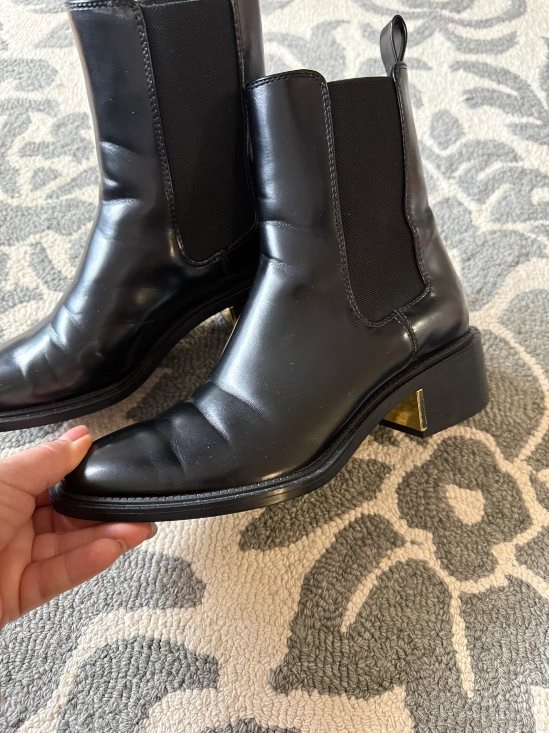 ZARA Black Chelsea Boots Size 38 - photo 5