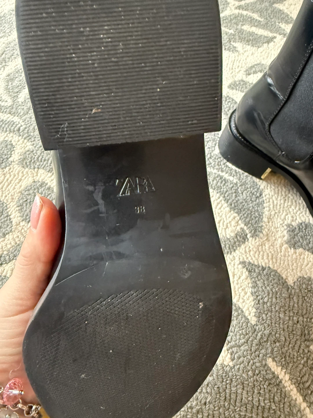 ZARA Black Chelsea Boots Size 38 - photo 3