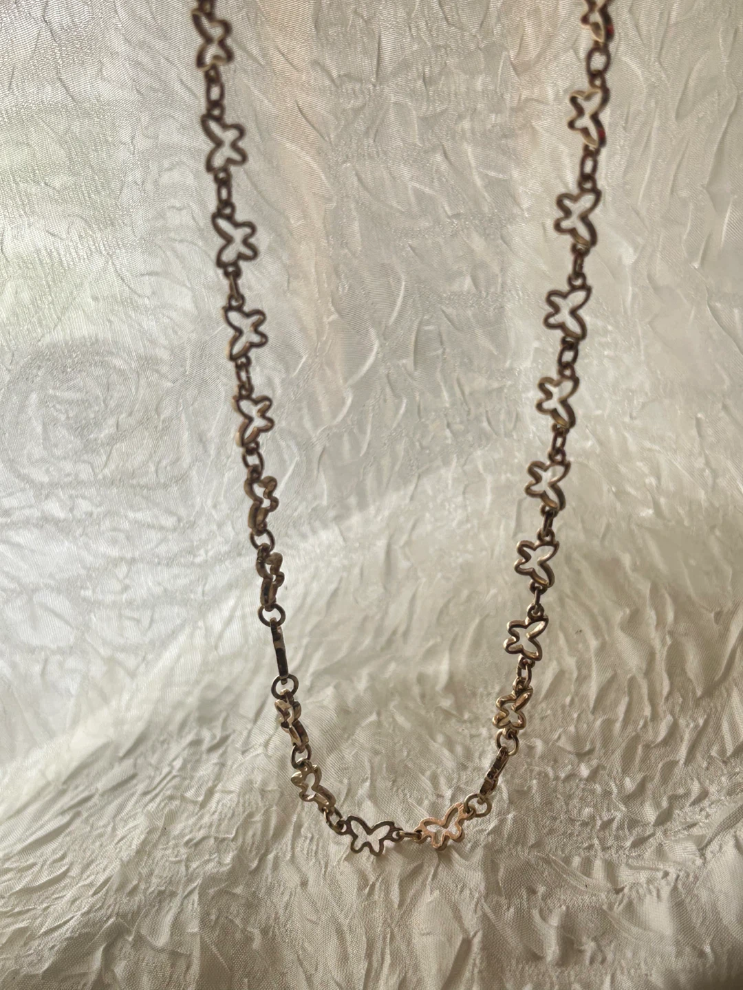 Gold-tone butterfly chain necklace - photo 4