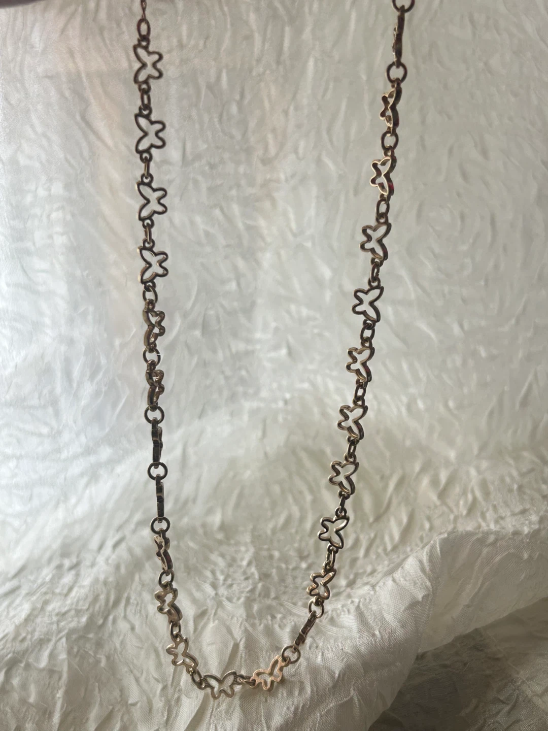 Gold-tone butterfly chain necklace - photo 5