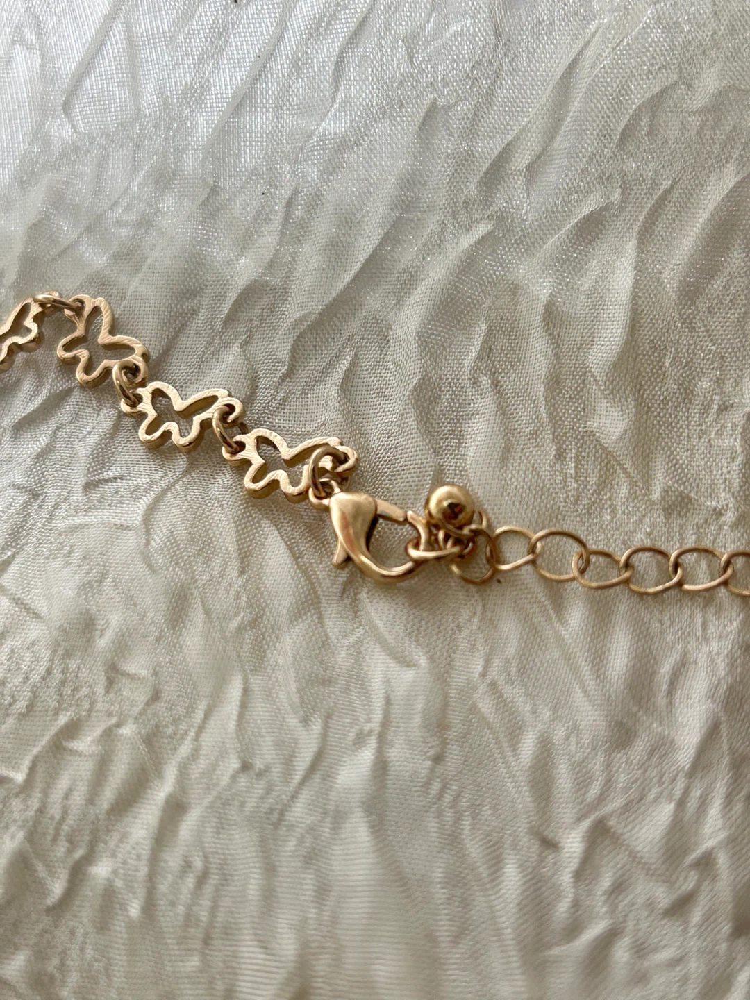 Gold-tone butterfly chain necklace - photo 3