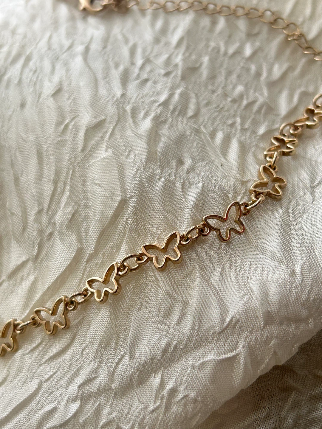 Gold-tone butterfly chain necklace - photo 2