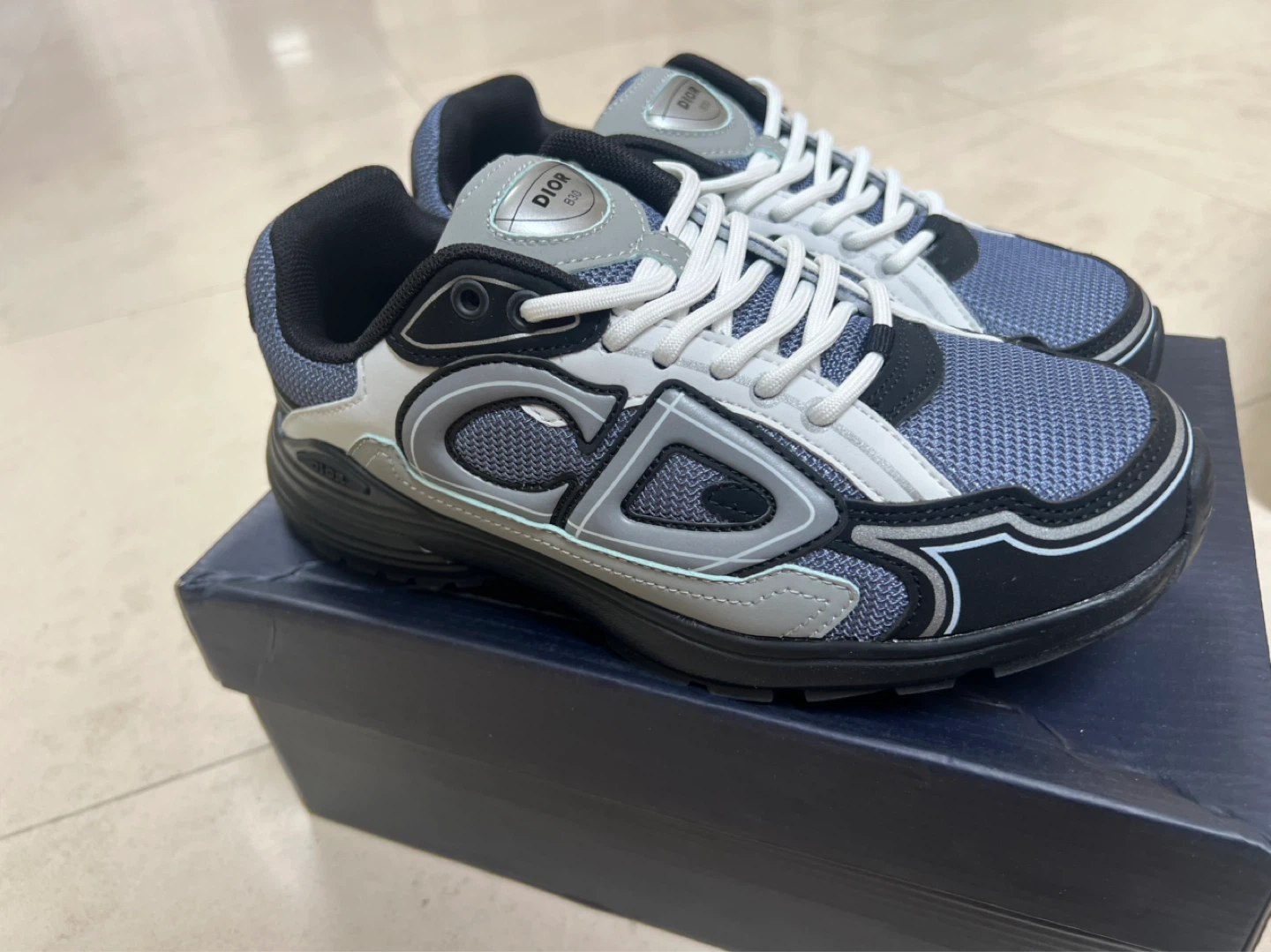 Dior B23 Sneakers - Grey/Black/White
