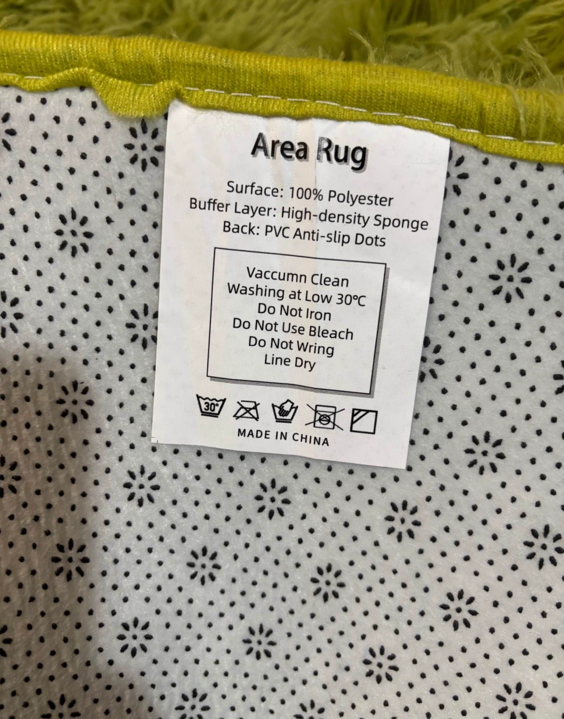 Green Shaggy Area Rug - photo 4