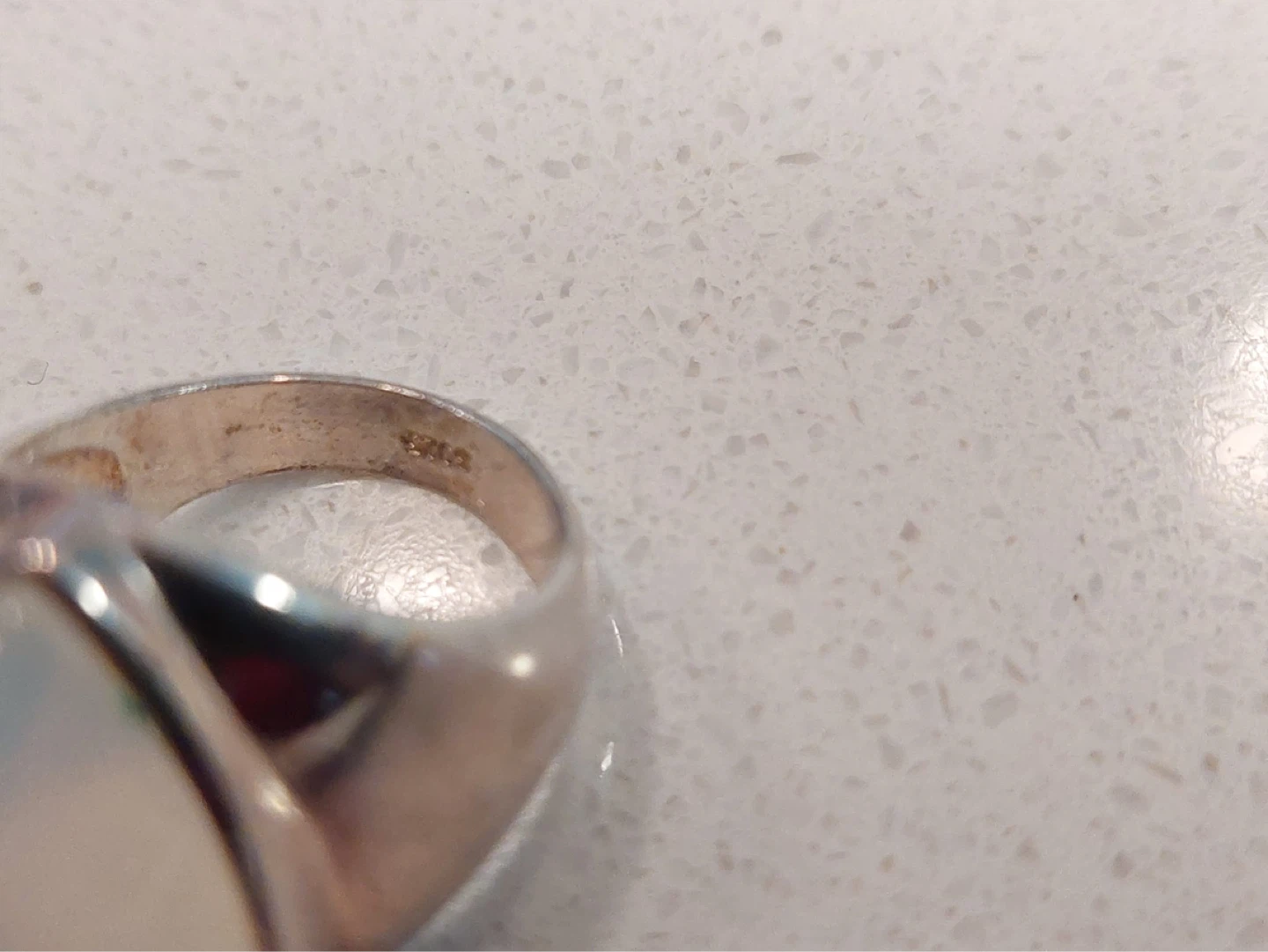 Sterling Silver Ring with Pear-Shaped Moonstone - photo 3