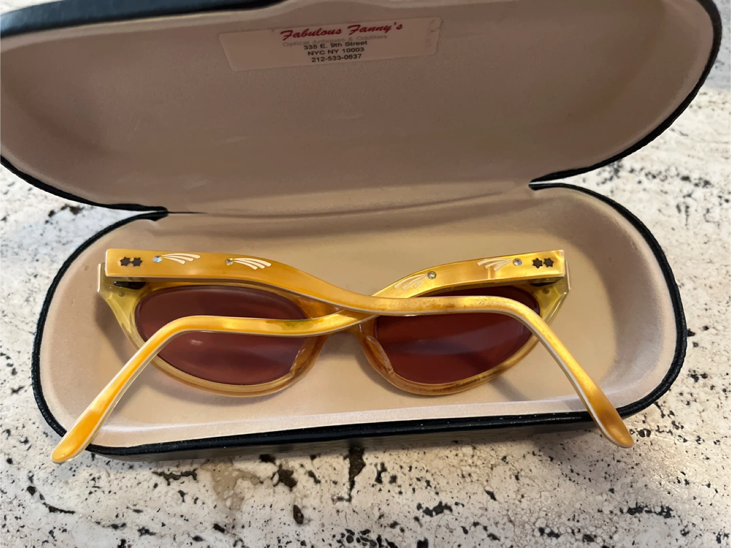 Fabulous Fanny's Yellow Cat-Eye Sunglasses - photo 5