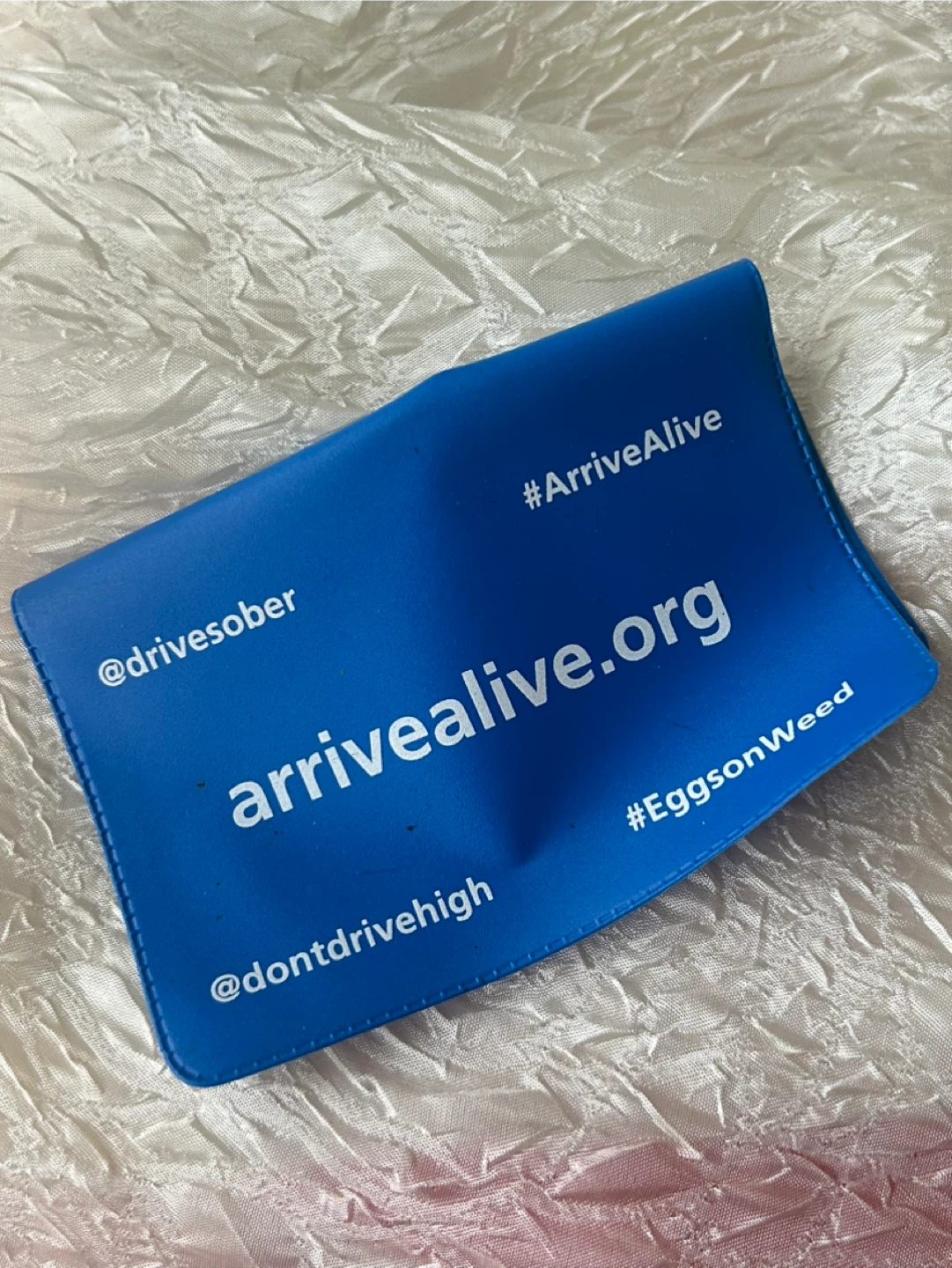 Arrive Alive Drive Sober Blue Pouch - photo 4