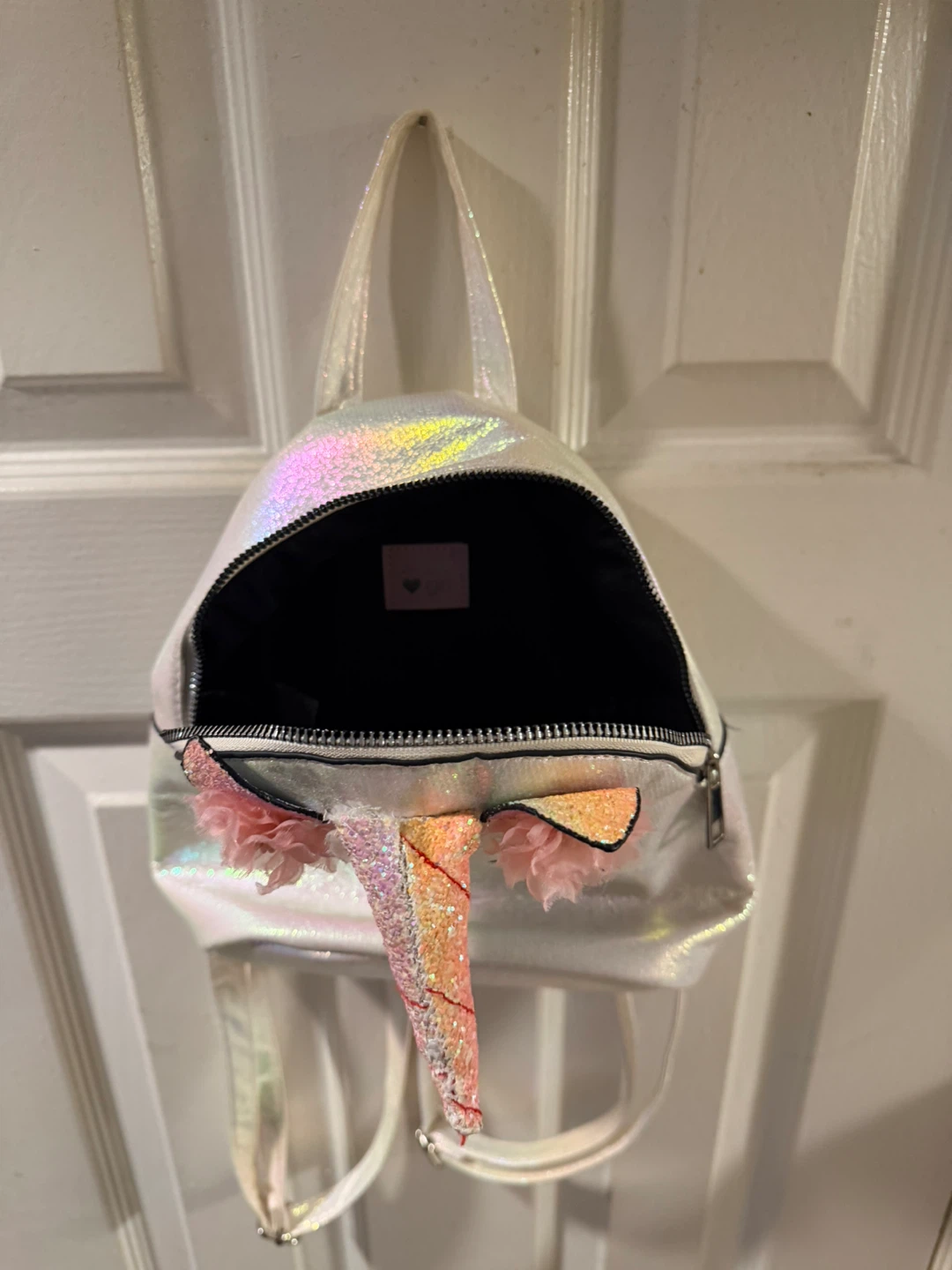 Unicorn Backpack - Iridescent White - photo 3
