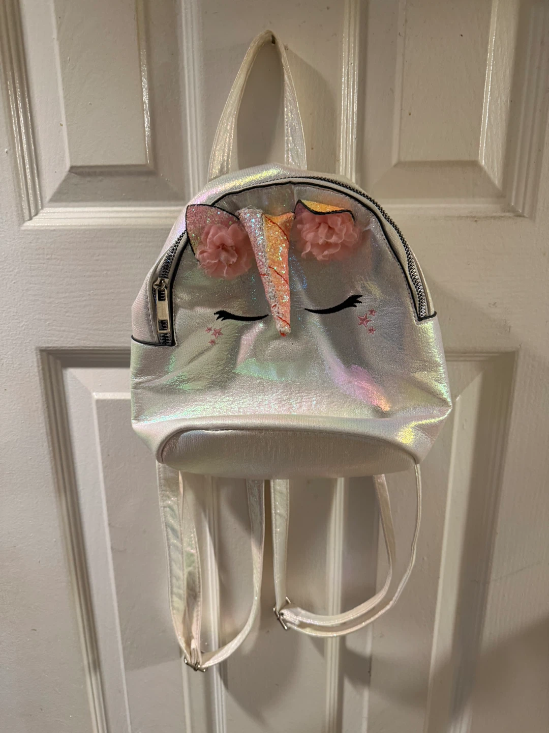 Unicorn Backpack - Iridescent White