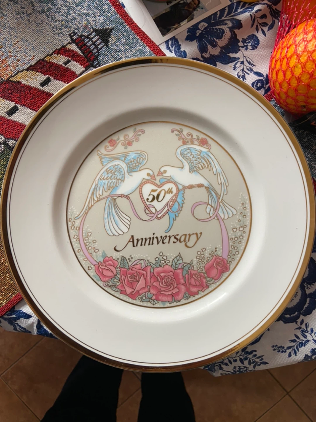 50th Anniversary Decorative Plate