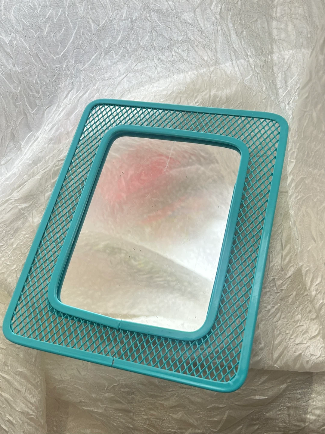 Teal Mini Locker Mirror