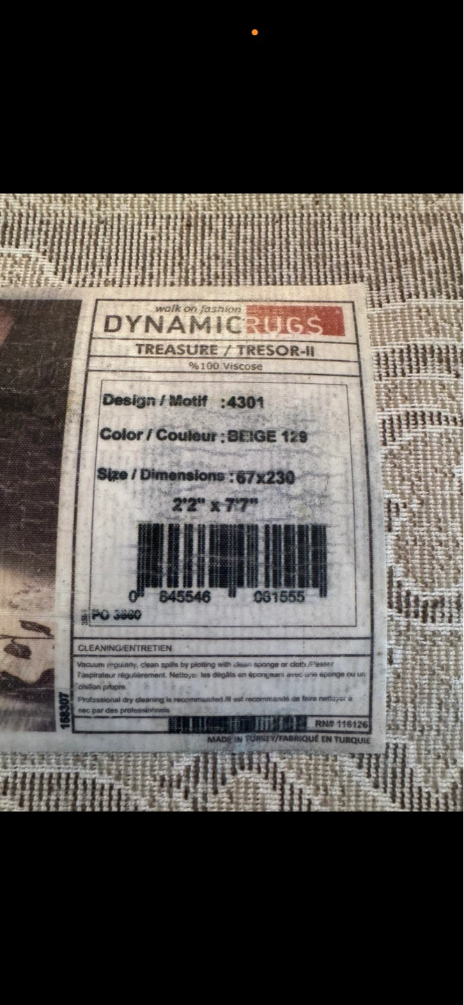 Dynamic Rugs Treasure/Tresor-II Runner Rug 2'x7'7" - photo 4