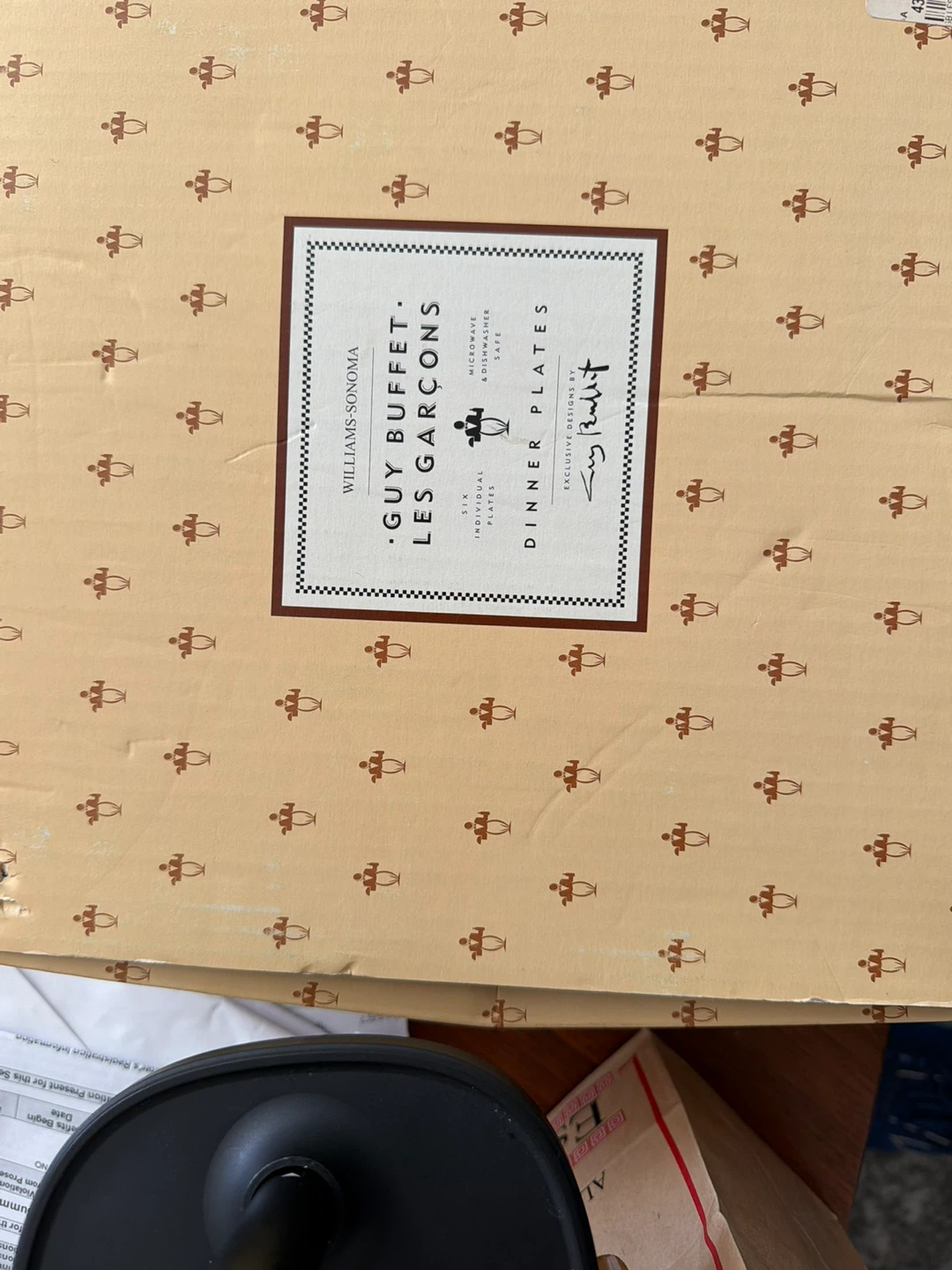 Williams Sonoma Guy Buffet Les Garcons Dinner Plates (Set of 6)