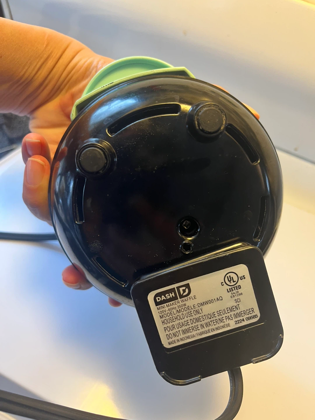 Dash Mini Waffle Maker - Aqua - photo 4