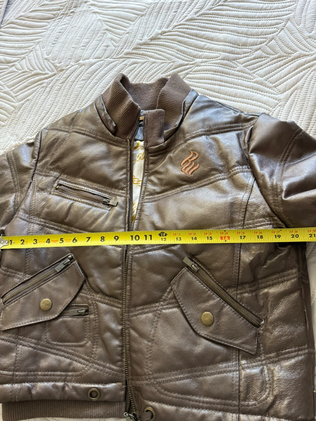Rocawear Faux Leather Bomber Jacket XL - photo 4