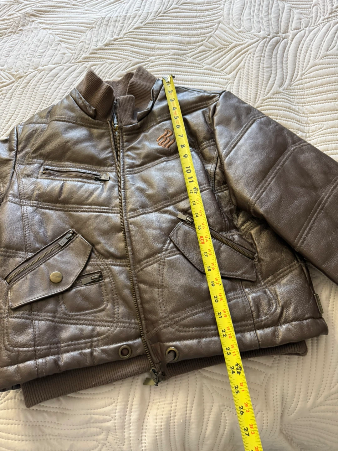 Rocawear Faux Leather Bomber Jacket XL - photo 3