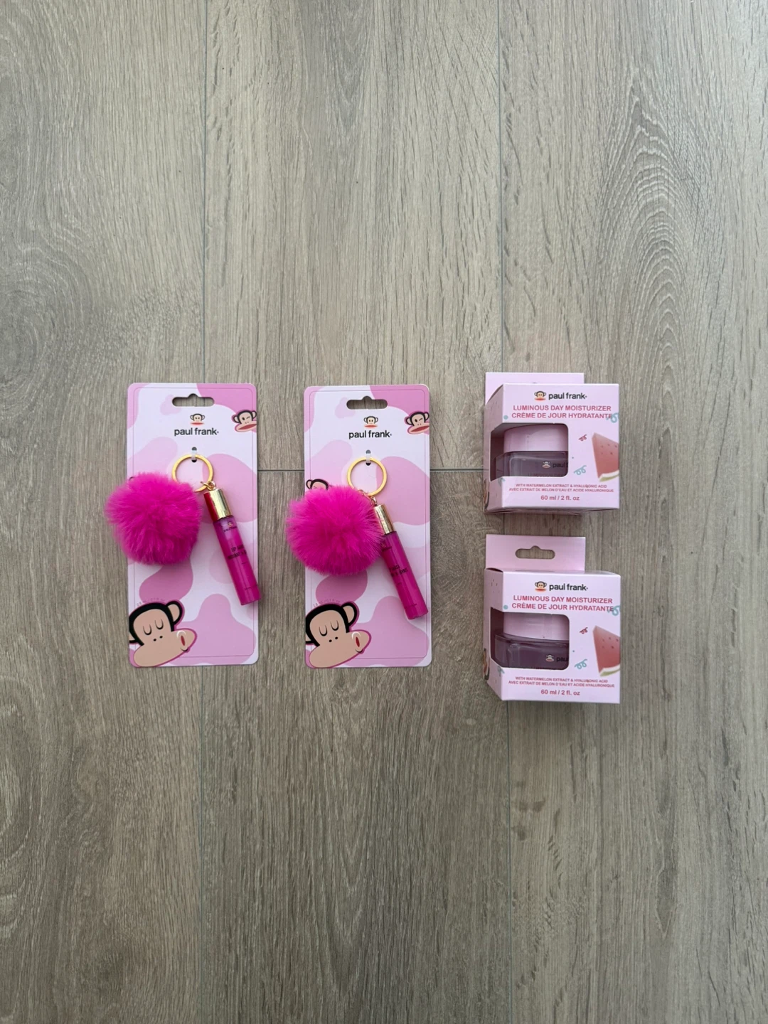 Paul Frank Luminous Day Moisturizer & Lip Gloss Keychain Set - photo 2