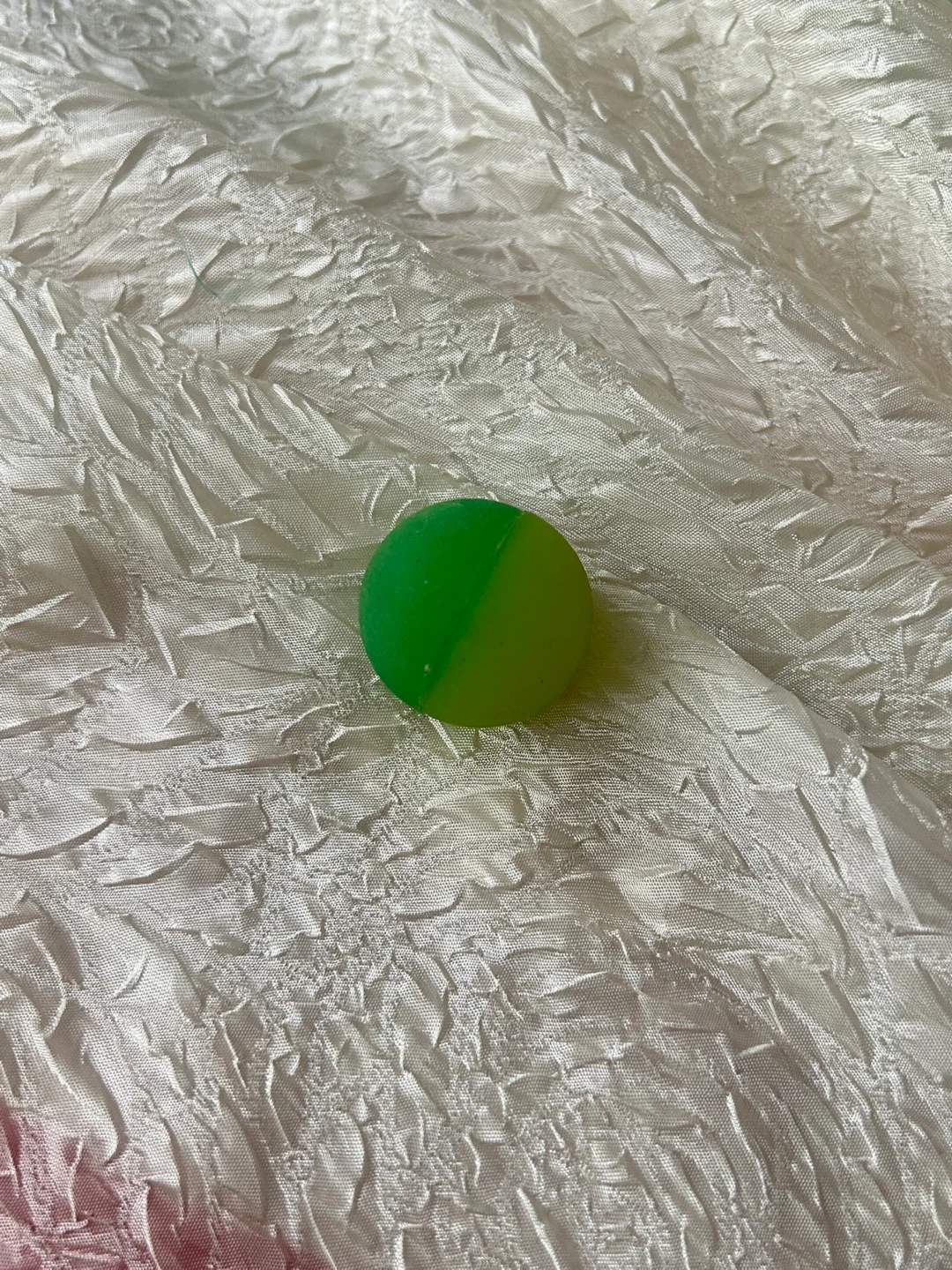 Small Green and Yellow Bouncy Ball