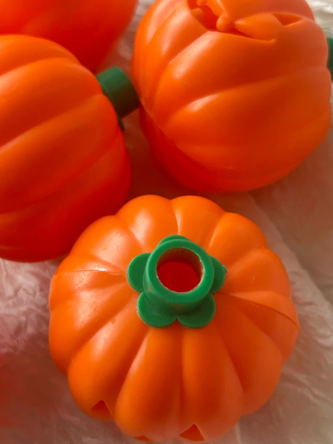 Lot of 8 Orange Jack-o'-lantern String Light Covers - photo 5