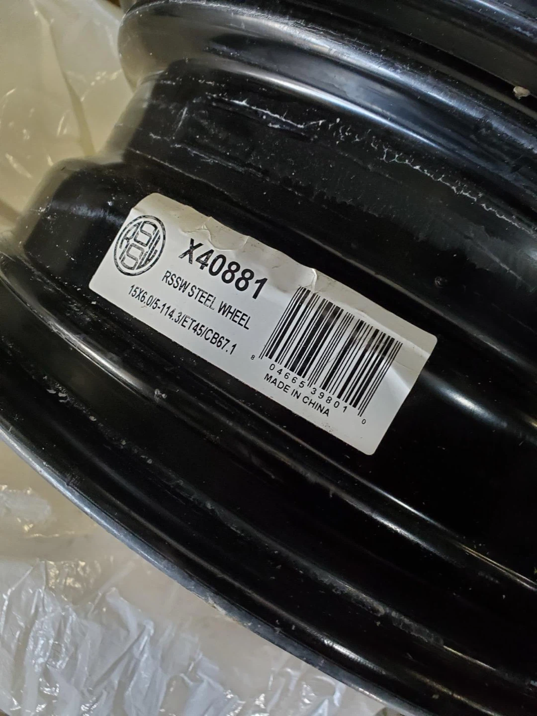 RSSW Steel Wheel X40881 15x6 5-114.3 - photo 3