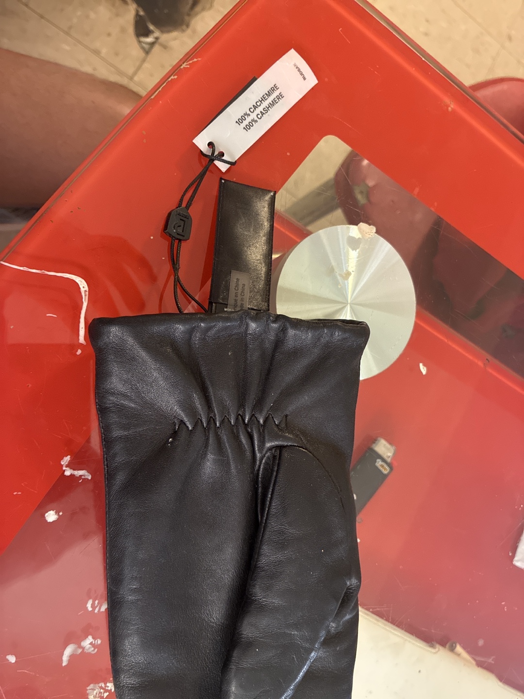 RUDSAK Black Leather Pouch Left side only. - photo 2