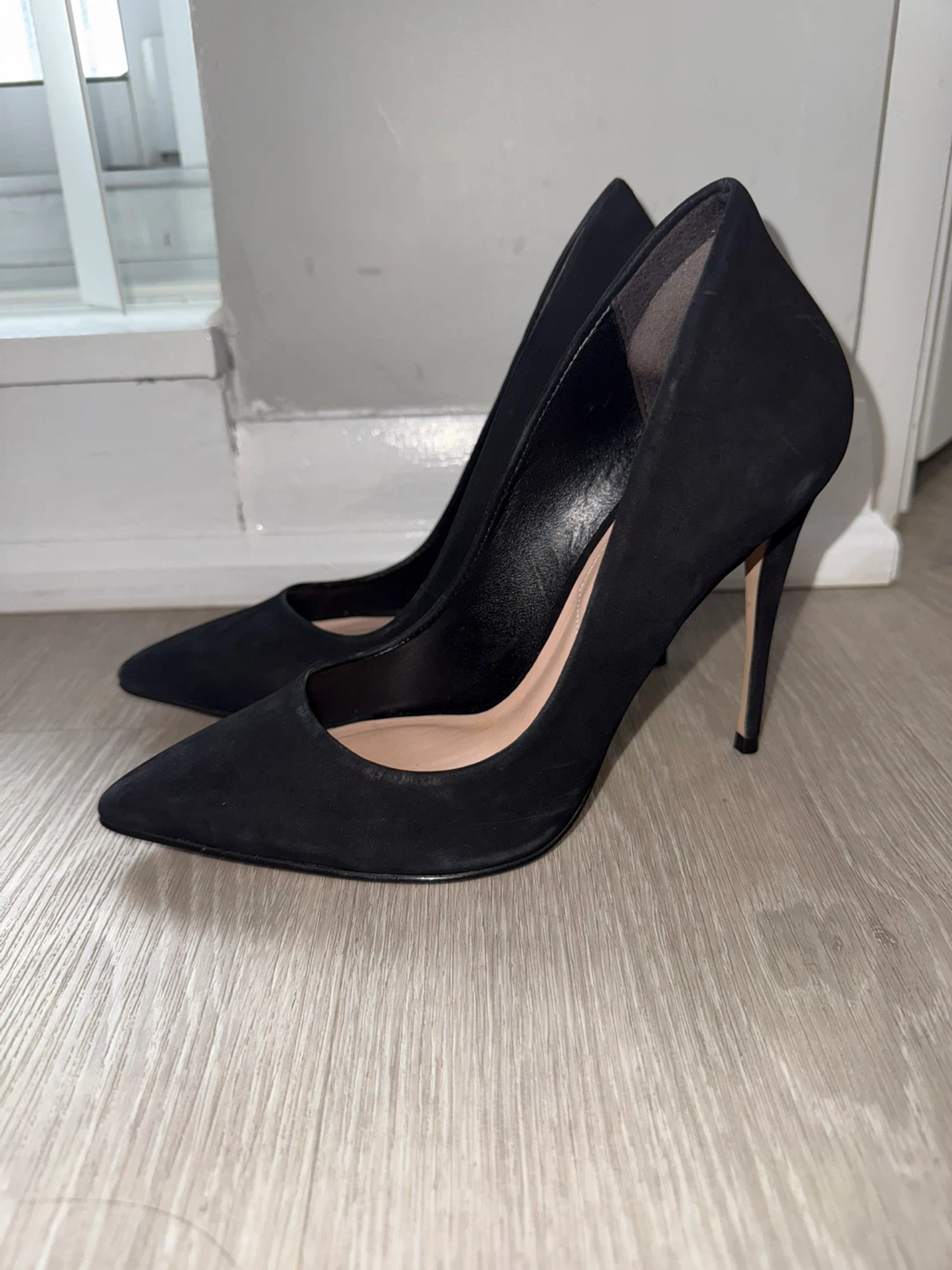 ALDO Black Suede Pointed Toe Pumps