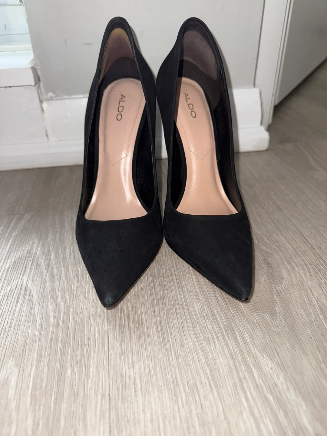 ALDO Black Suede Pointed Toe Pumps - photo 2