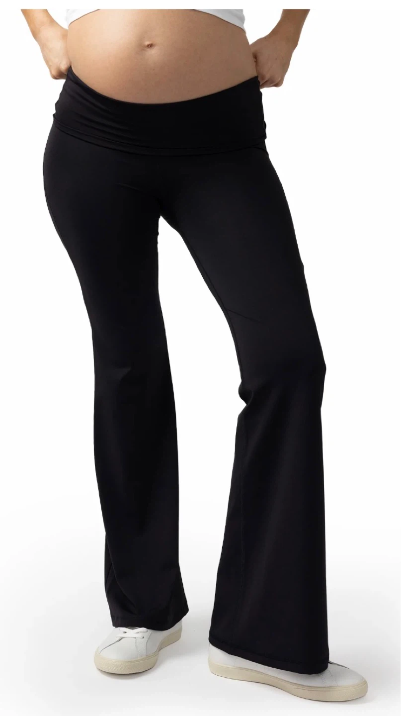 Ingrid & Isabel Black Favorite Flare Maternity Leggings