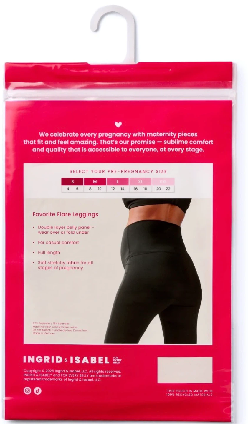 Ingrid & Isabel Black Favorite Flare Maternity Leggings - photo 4