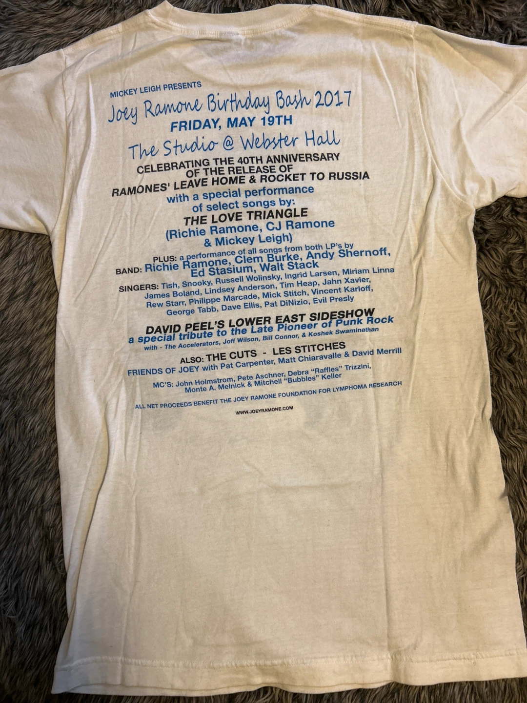 Joey Ramone Birthday Bash 2017 T-Shirt - photo 2