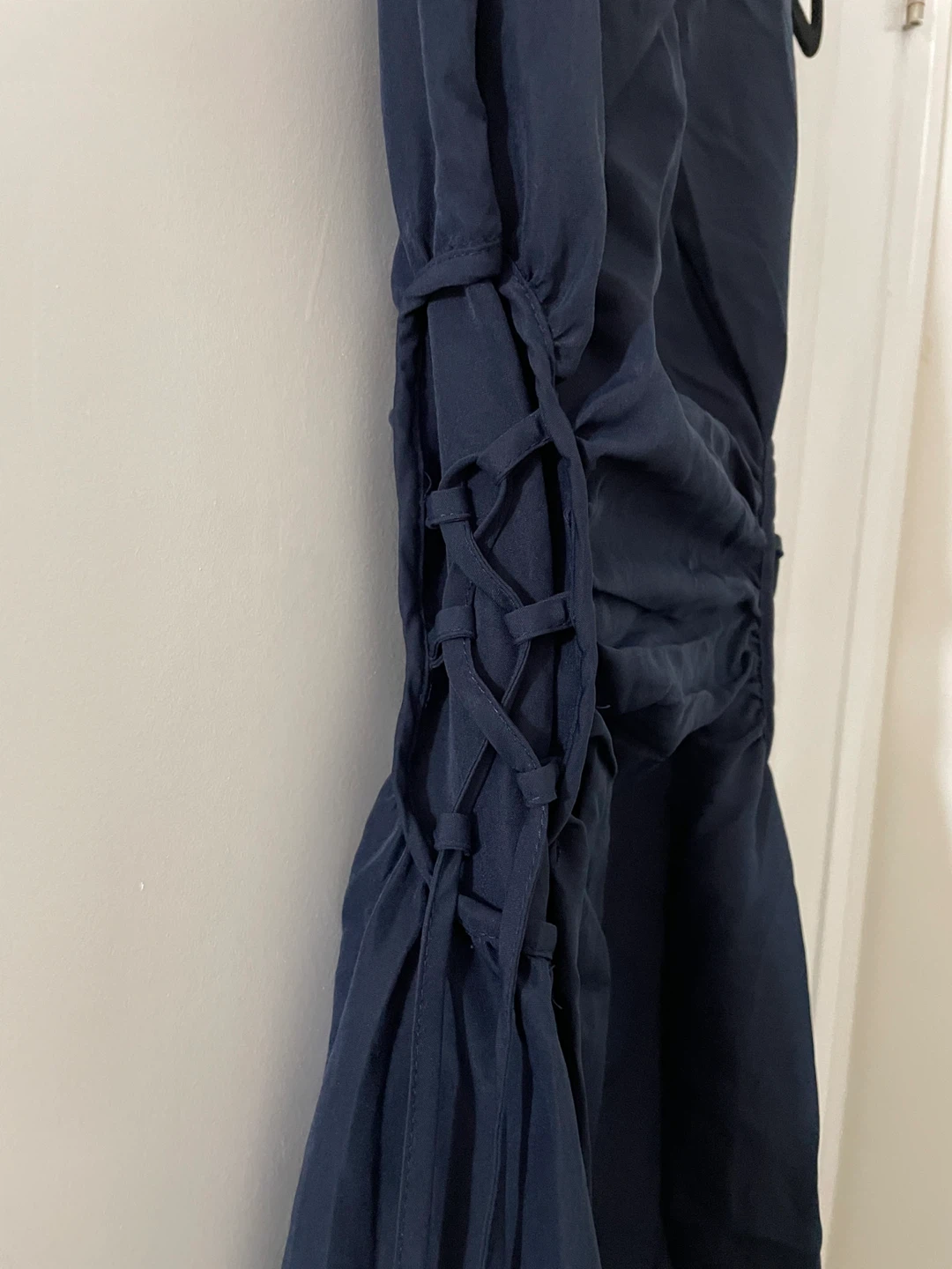 SHEIN Navy Ruched Maxi Sleeveless Dress - photo 3