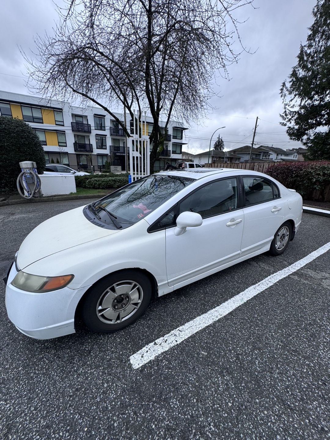White Honda Civic Sedan - photo 2