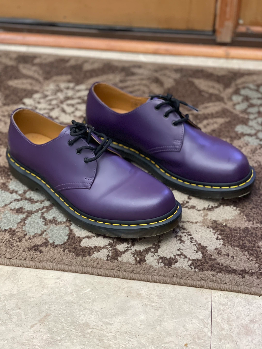 Dr. Martens 1461 Purple Leather Oxford Shoes - photo 4