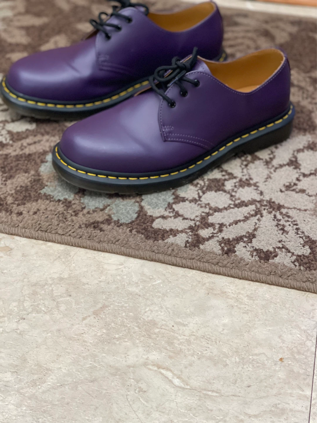 Dr. Martens 1461 Purple Leather Oxford Shoes - photo 2