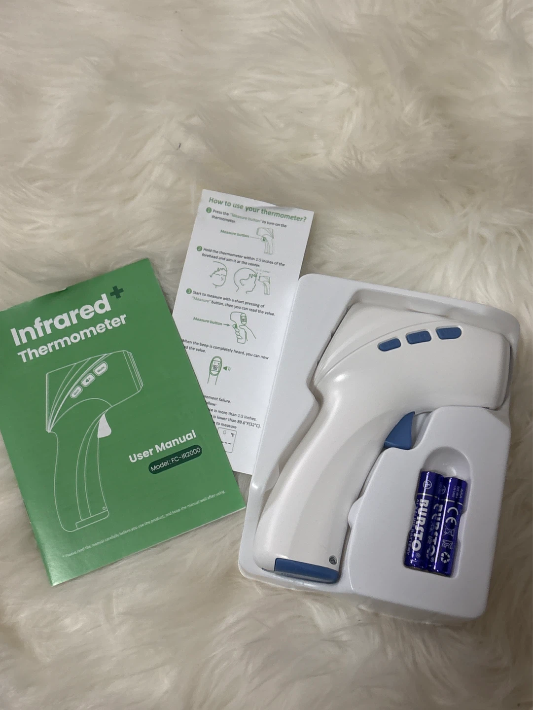 Infrared Touchless Thermometer Model FC-IR2000 - photo 2