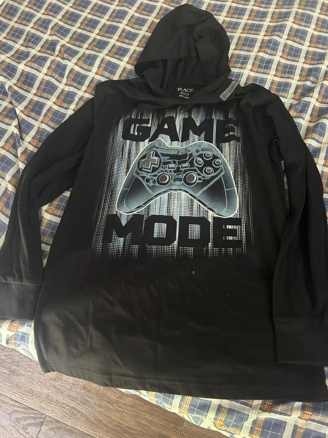 Black "Game Mode" Hoodie - Size XXL (18)