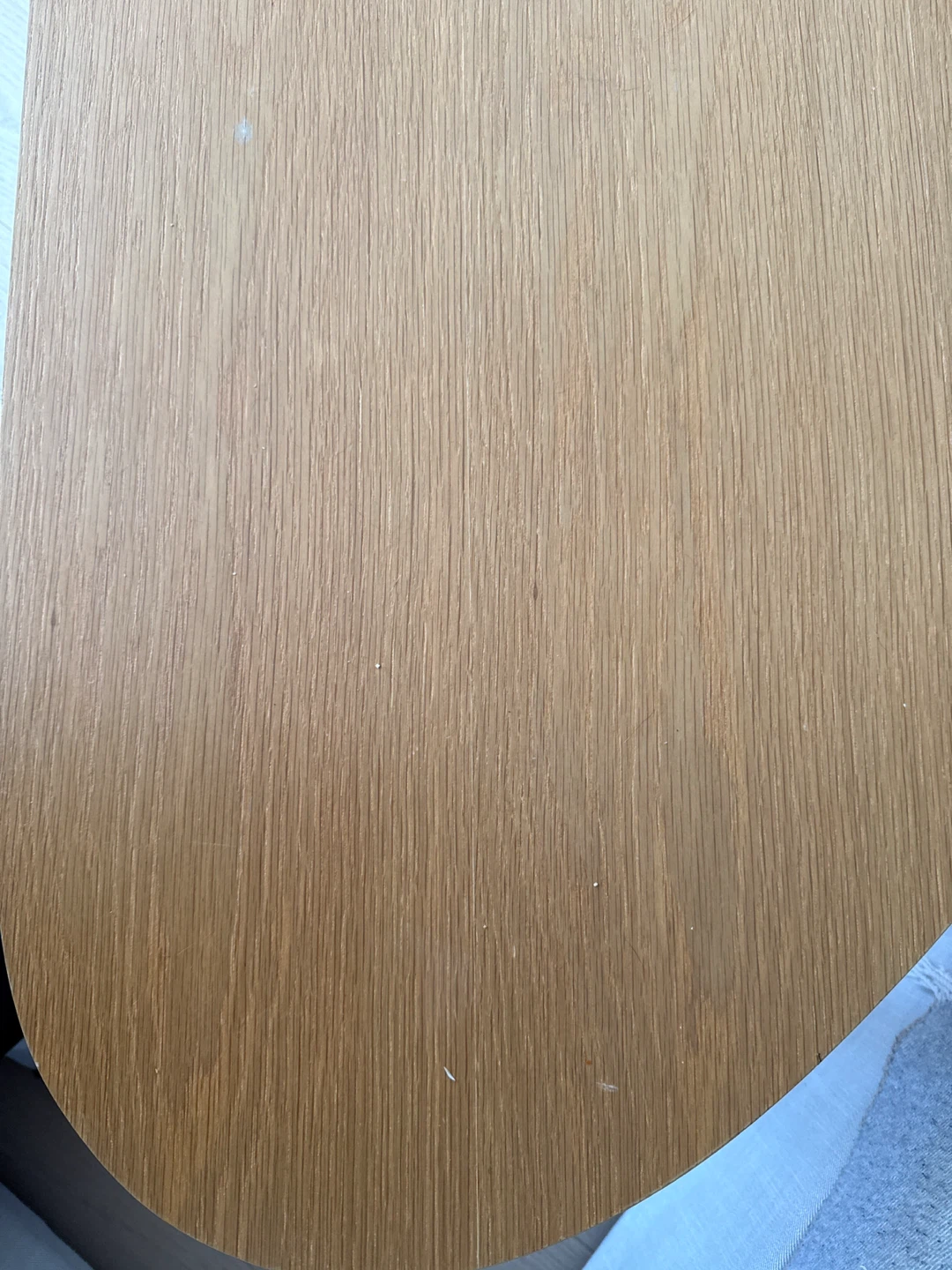 Mid-century style kidney-shaped wooden coffee table - photo 4