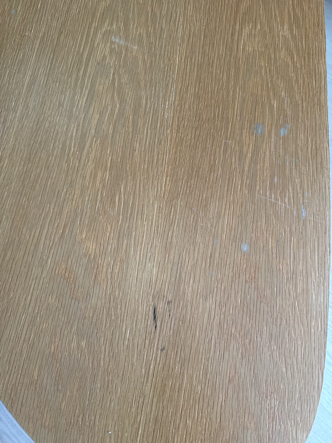 Mid-century style kidney-shaped wooden coffee table - photo 3