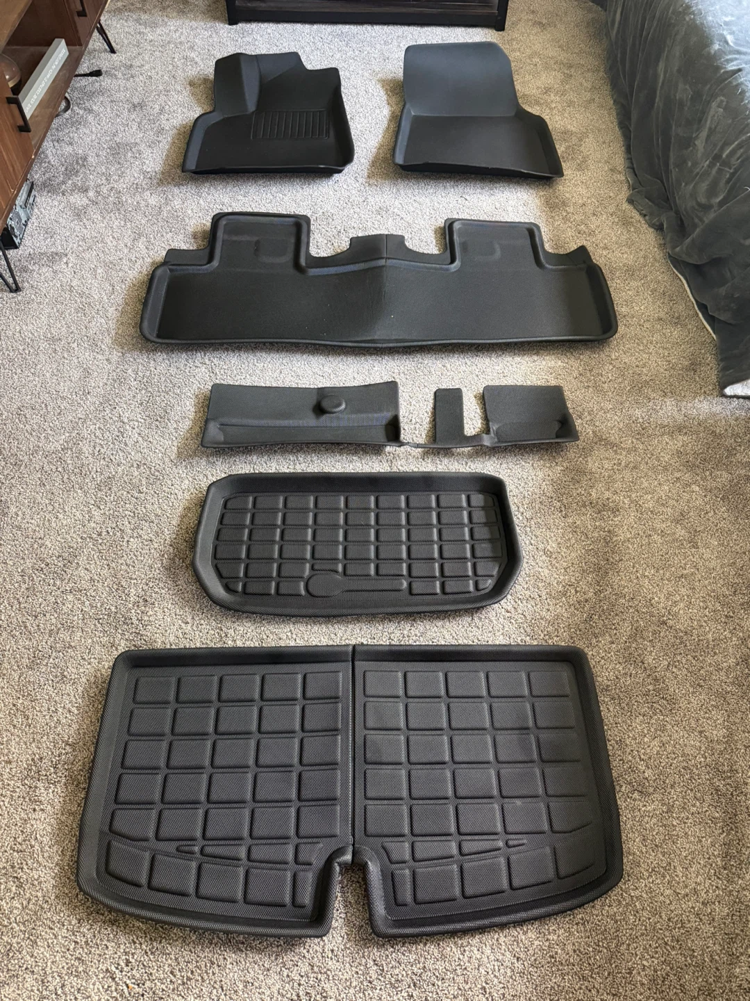 New Tesla Model Y 7 Seater Floor Liners