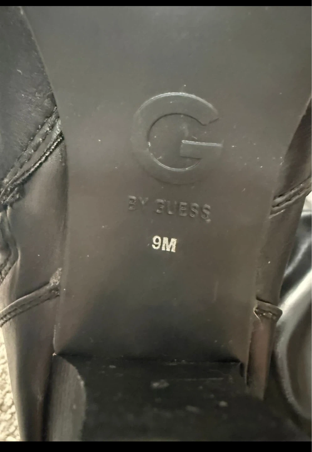 Guess "G" by Guess Black Faux Leather Knee-High Boots Size 9M - photo 3