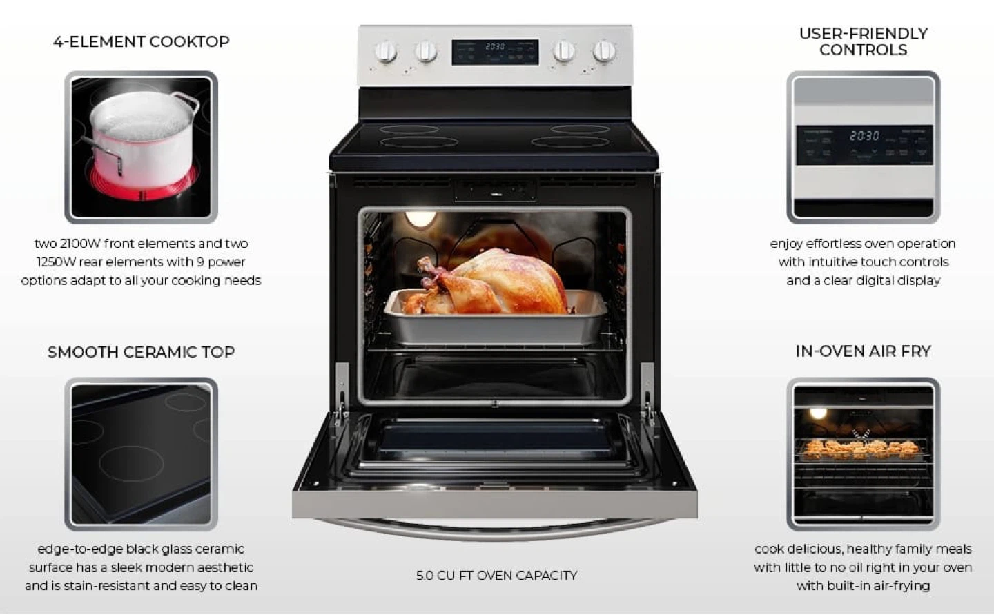 Kenmore Electric Range with Smooth Ceramic Top and Air Fry - photo 5