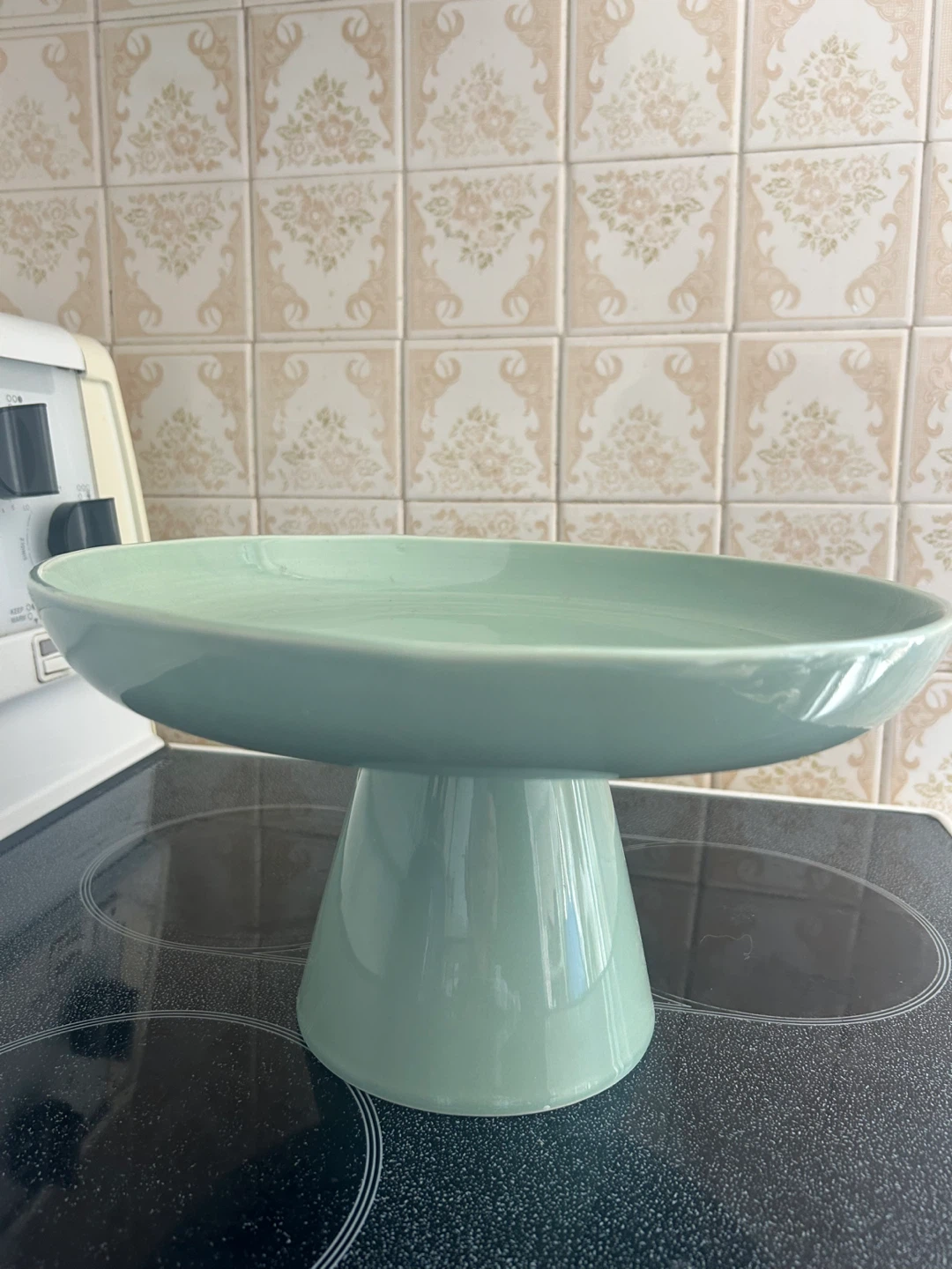 Pale Green Ceramic Cake Stand - photo 2