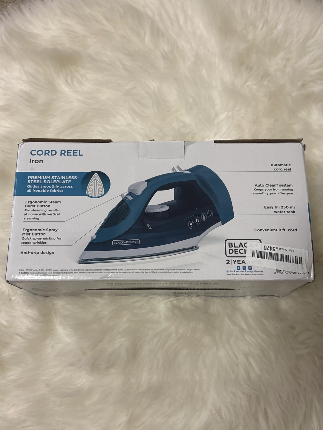 BLACK+DECKER Cord Reel Automatic Iron - photo 2
