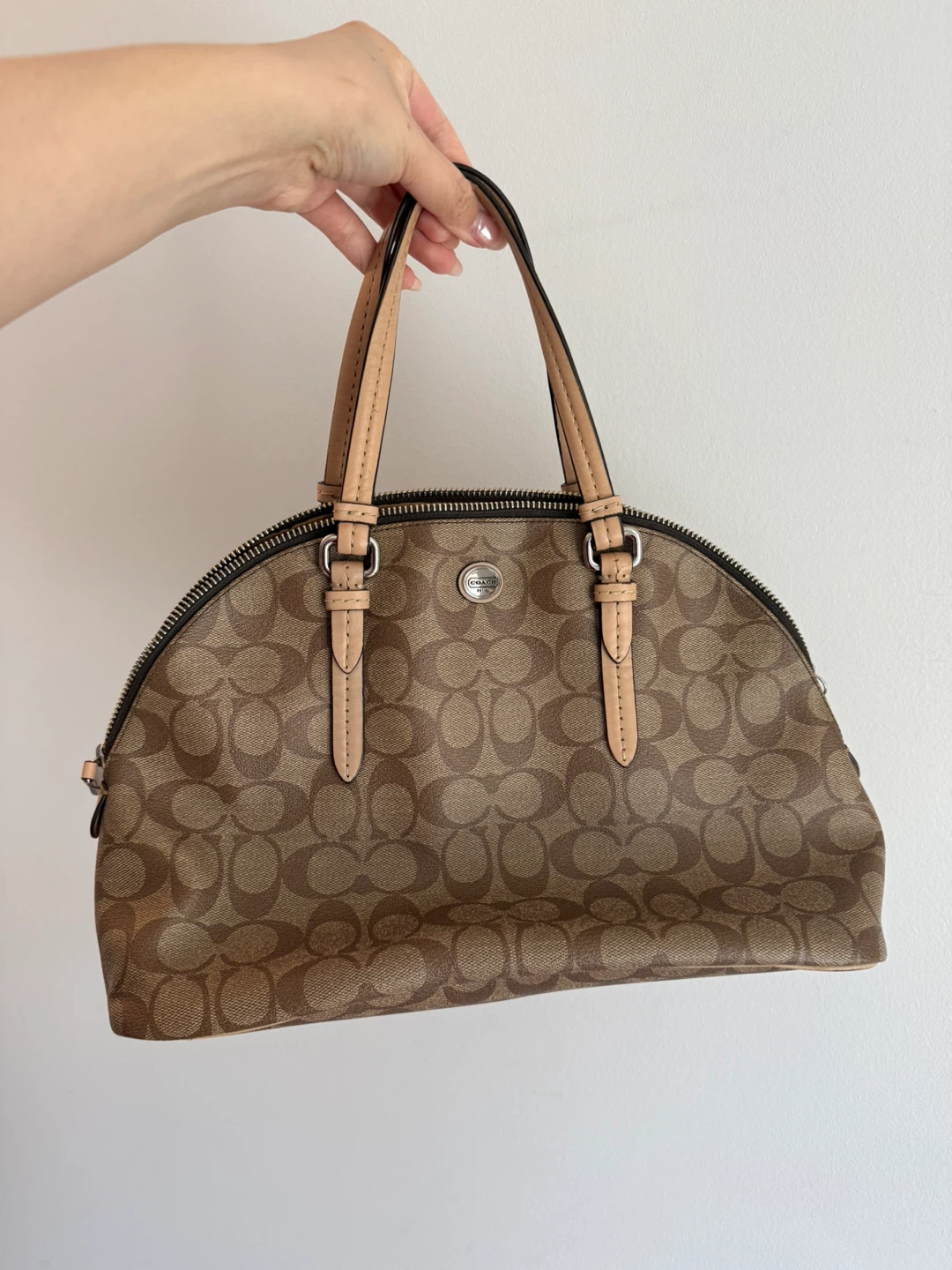 Coach Monogram Satchel Bag