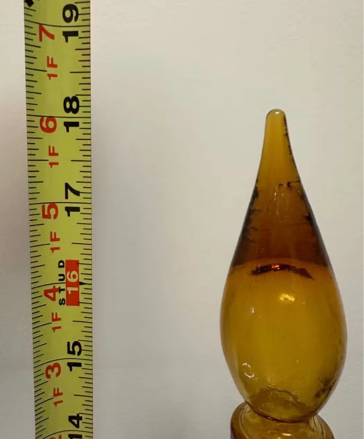 Amber Glass Decanter with Stopper - photo 2