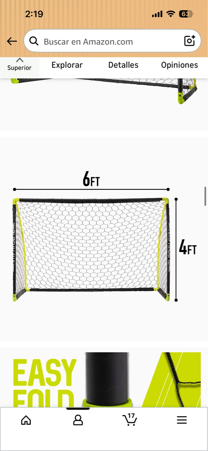 Franklin Soccer Goal 6ft x 4ft
