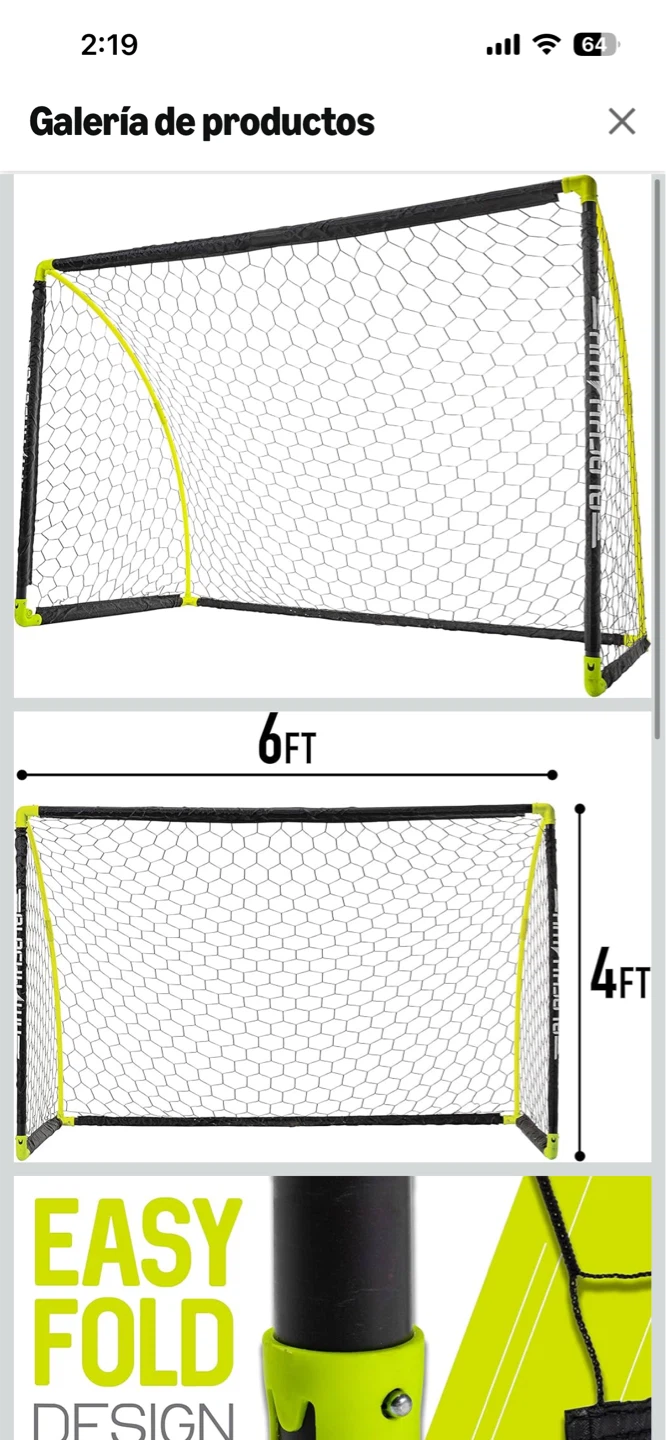 Franklin Soccer Goal 6ft x 4ft - photo 2
