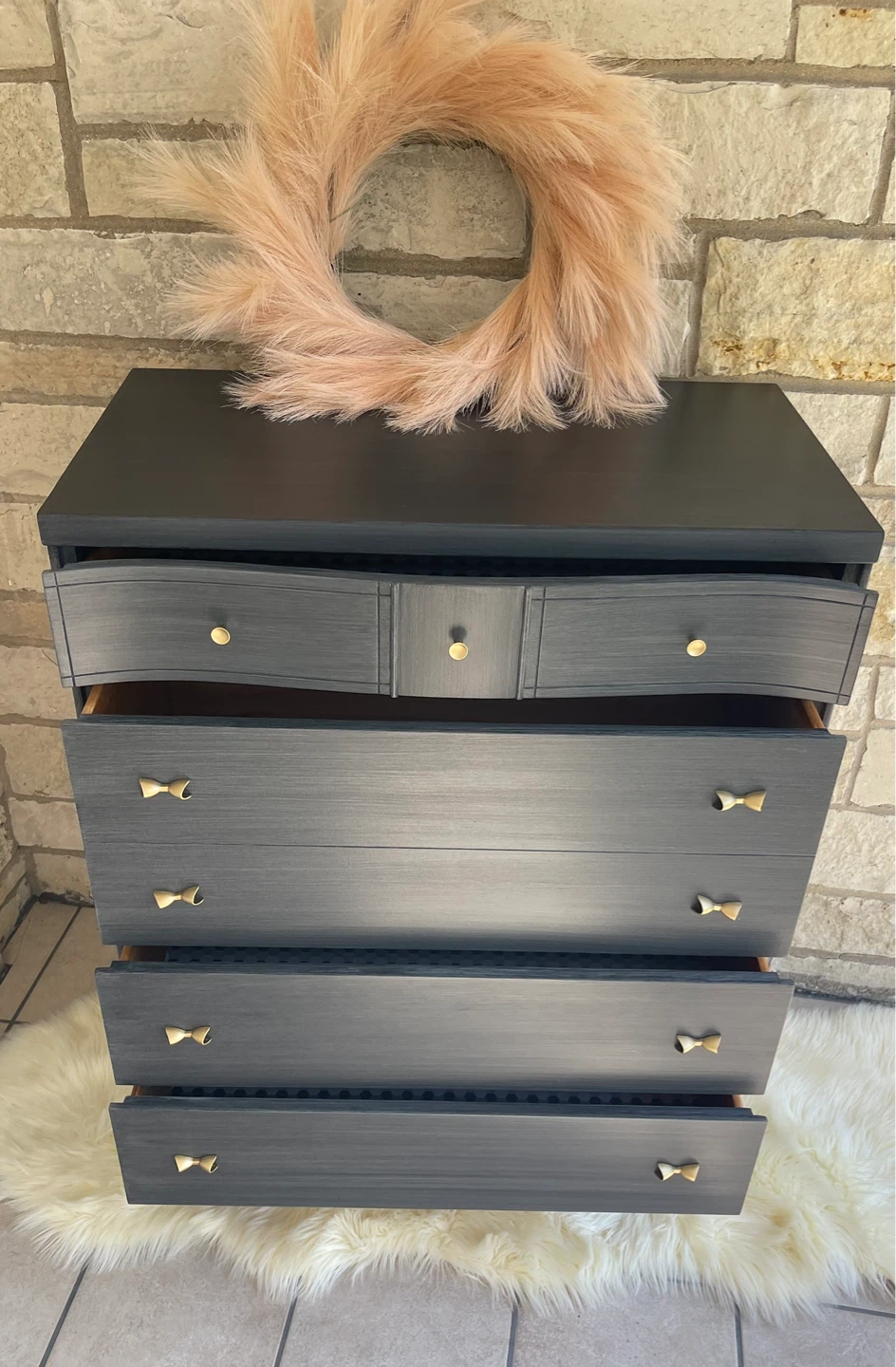 MCM BASSETT 4 drawers dresser Brushed Gray - photo 5