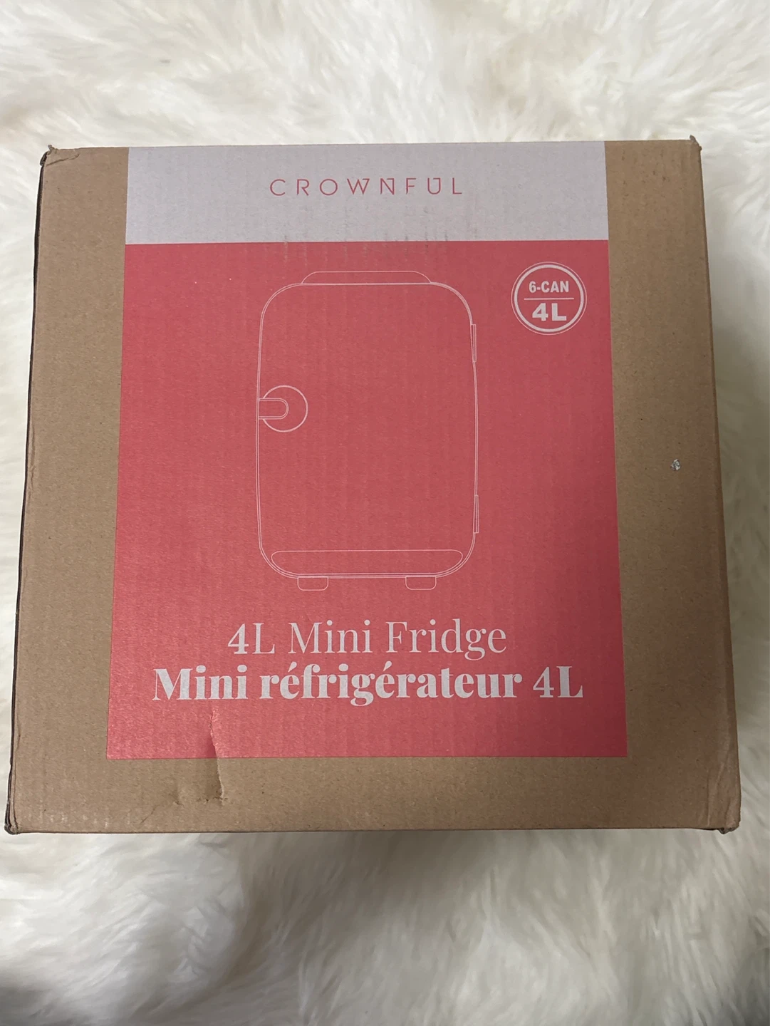 CROWNFUL 4L Mini Fridge